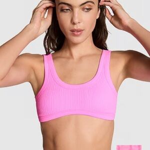 PINK Victoria's Secret Wave Soft Seamless Sports Bra - Lola Pink